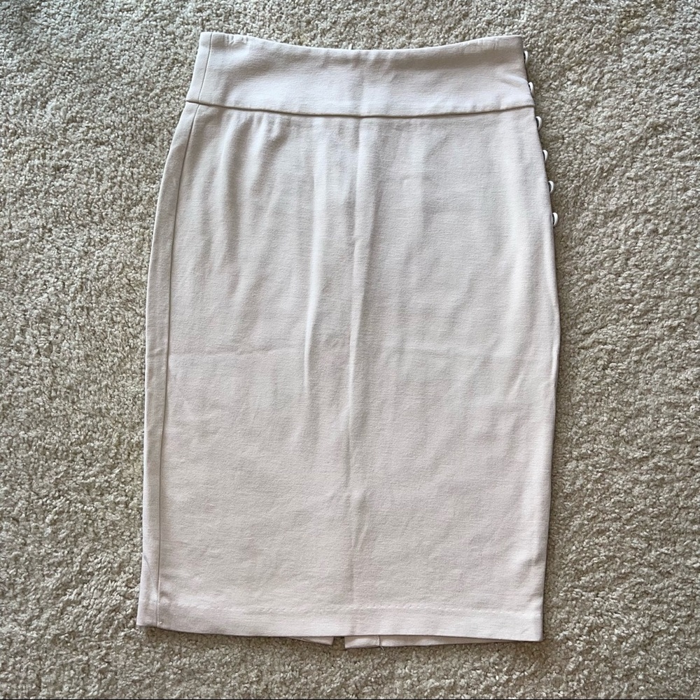 Catherine Malandrino tan pencil skirt